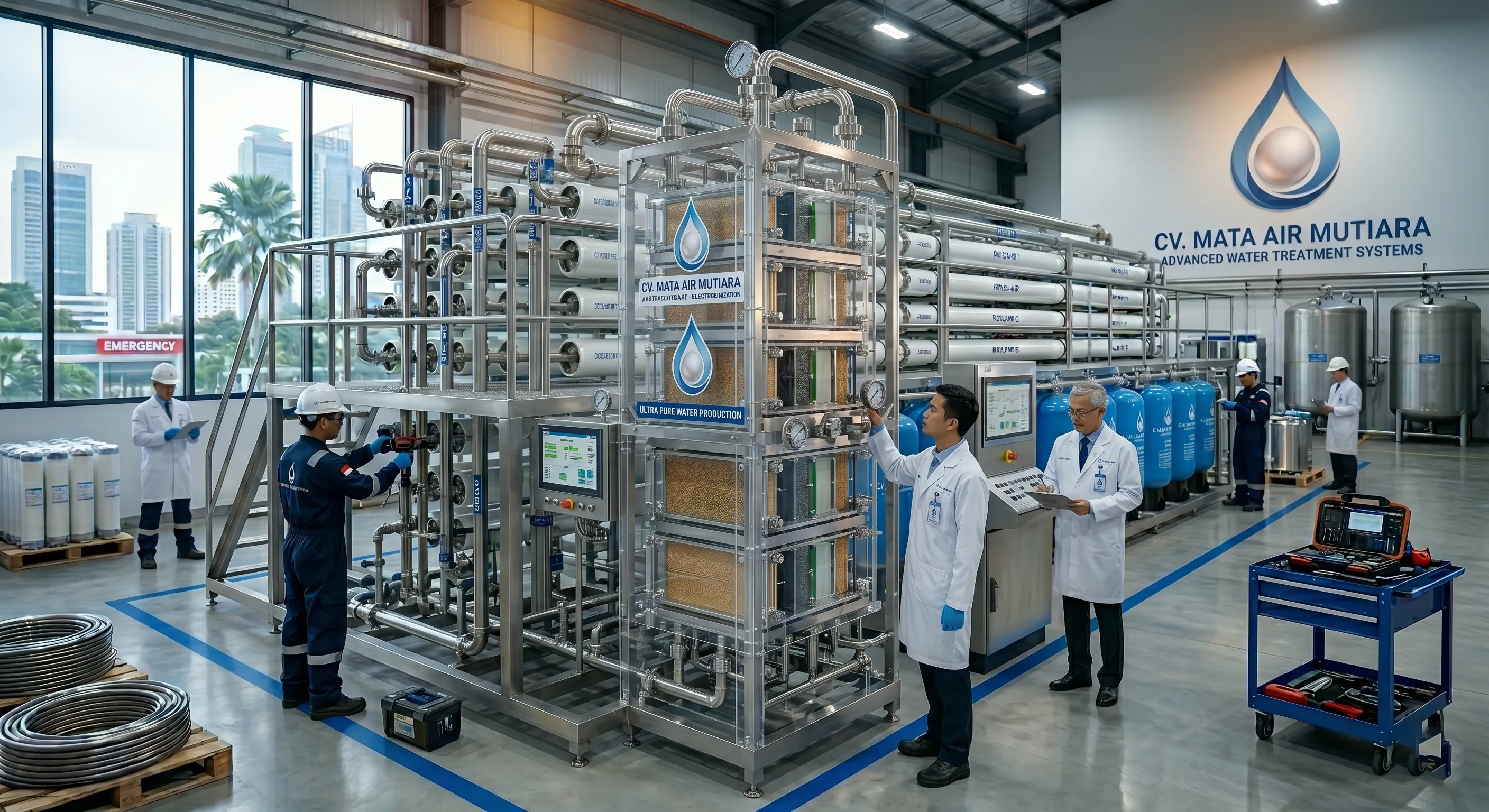 EDI Module | Electrodeionization Module untuk Water Treatment | CV. Mata Air Mutiara